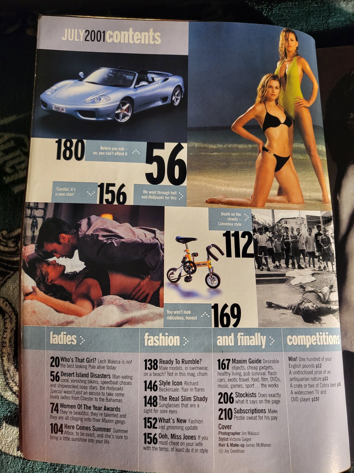 Maxim Magazine July 2001 (782) JOANNA TAYLOR - HOLLYOAKS SWIMSUIT SPECIAL