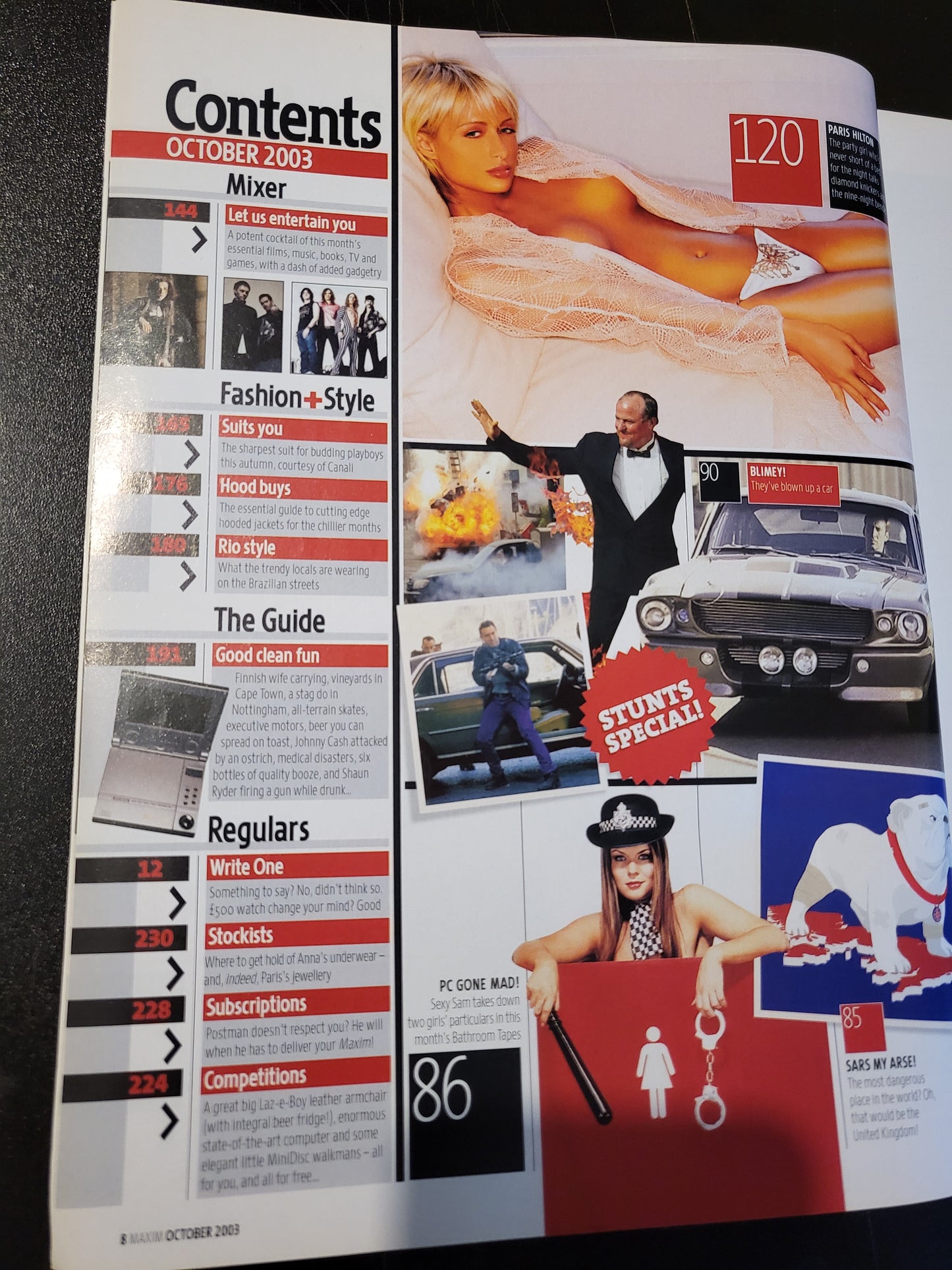 Maxim Magazine October 2003 (790) Anna Kournikova Paris Hilton Michaela Adriana