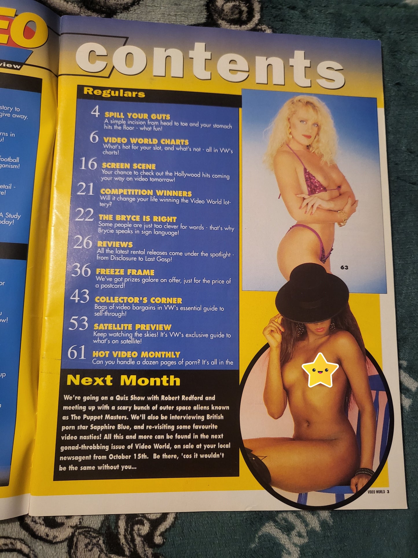 Video World October 1995 (808) Jennifer Clifford Jane Deville Summer Knight