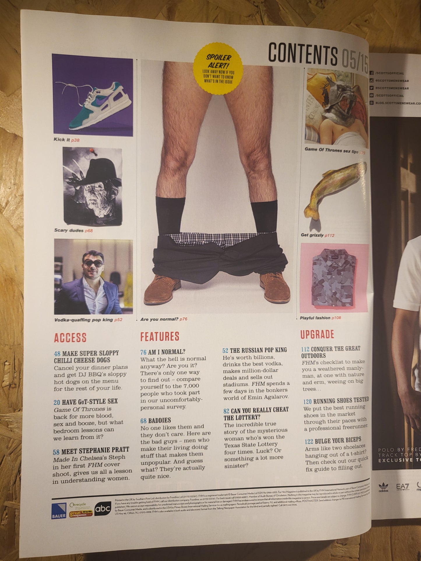 FHM Magazine May 2015 (822) Stephanie Pratt Hannah Simone