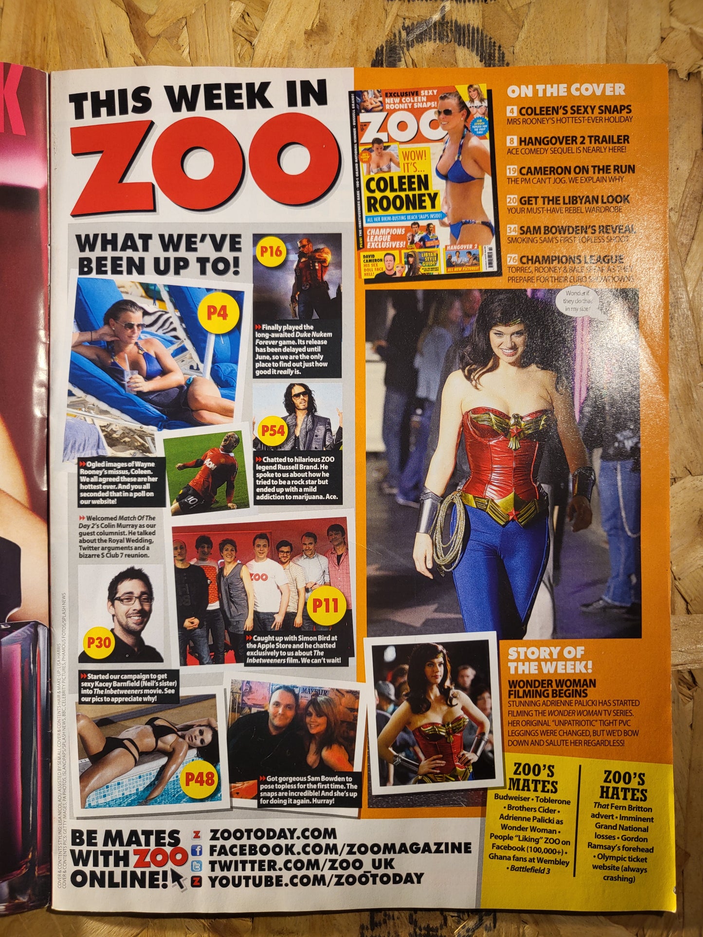 Zoo Magazine 8-14 April 2011 (831) Sam Bowden Coleen Rooney