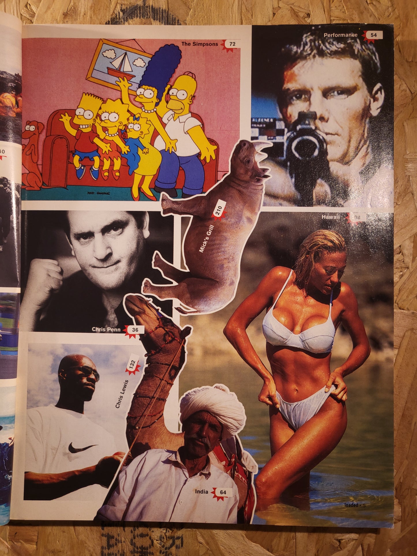 Loaded Magazine August 1996 (836) Joanne Guest The Simpsons Gina/Homer POSTER