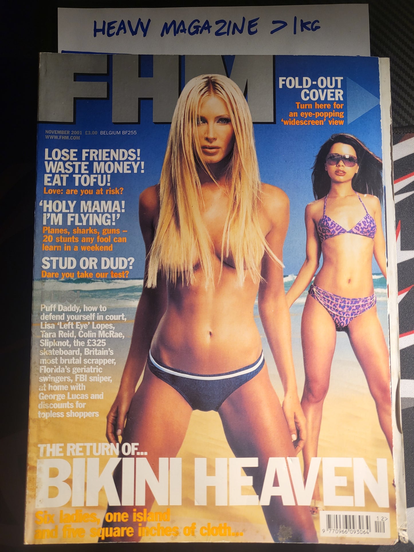 FHM Magazine November 2001 (874) Caprice Abbie Westwood Sarah Manners Tara Reid