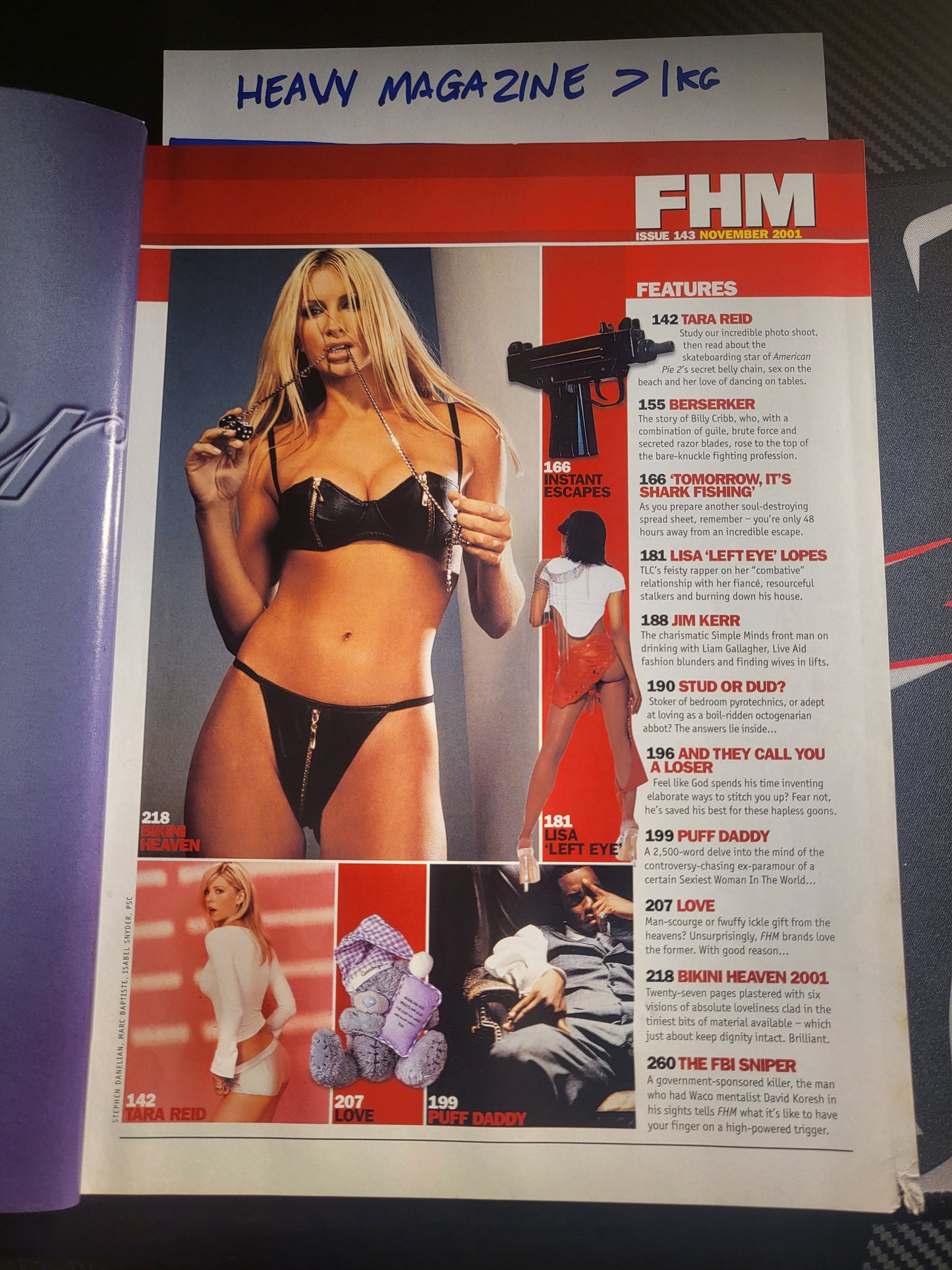 FHM Magazine November 2001 (874) Caprice Abbie Westwood Sarah Manners Tara Reid