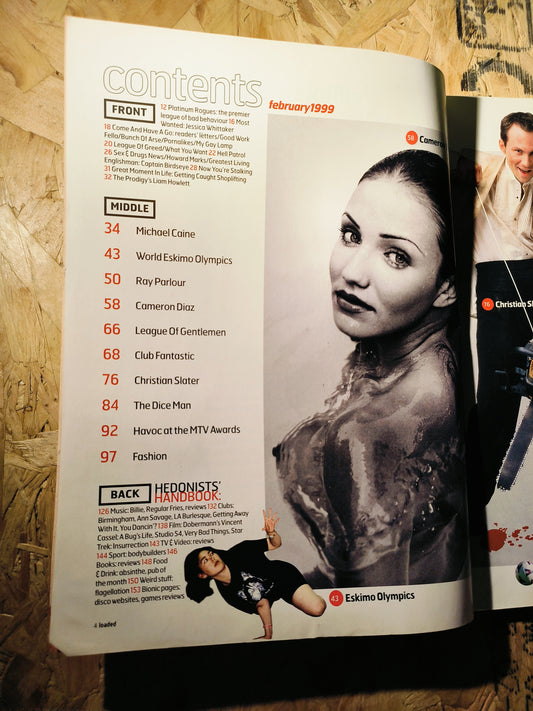 Loaded Magazine February 1999 (896) POSTER Cameron Diaz