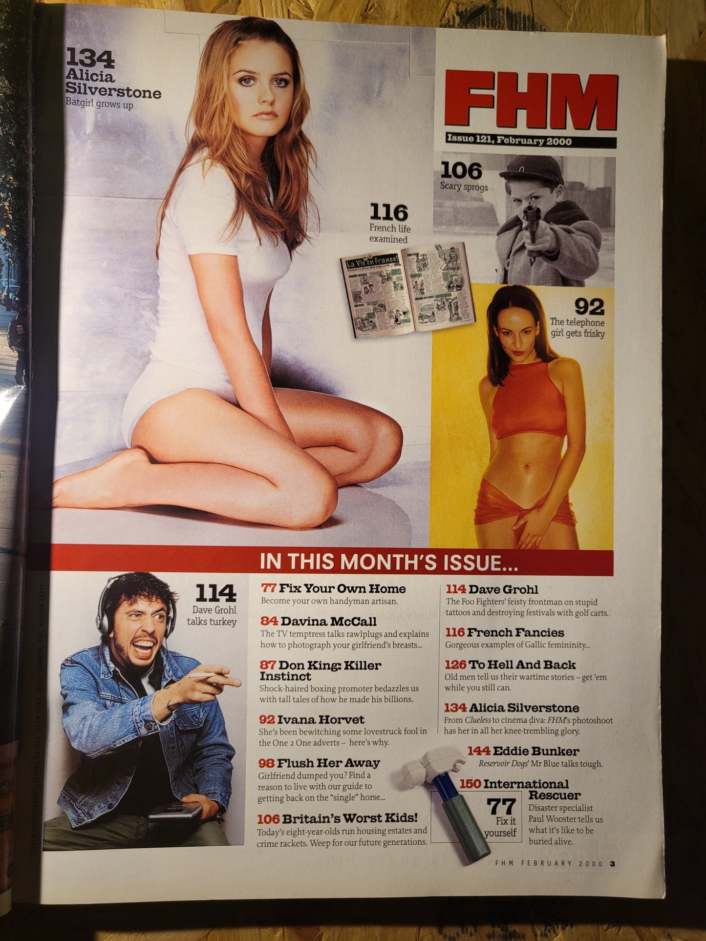 FHM Magazine February 2000 (906) Alicia Silverstone Ivana Horvet