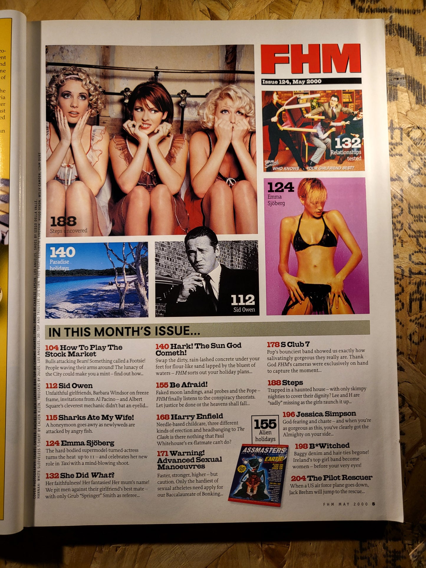 FHM Magazine May 2000 (927) S Club Steps B*witched Rachel Stevens