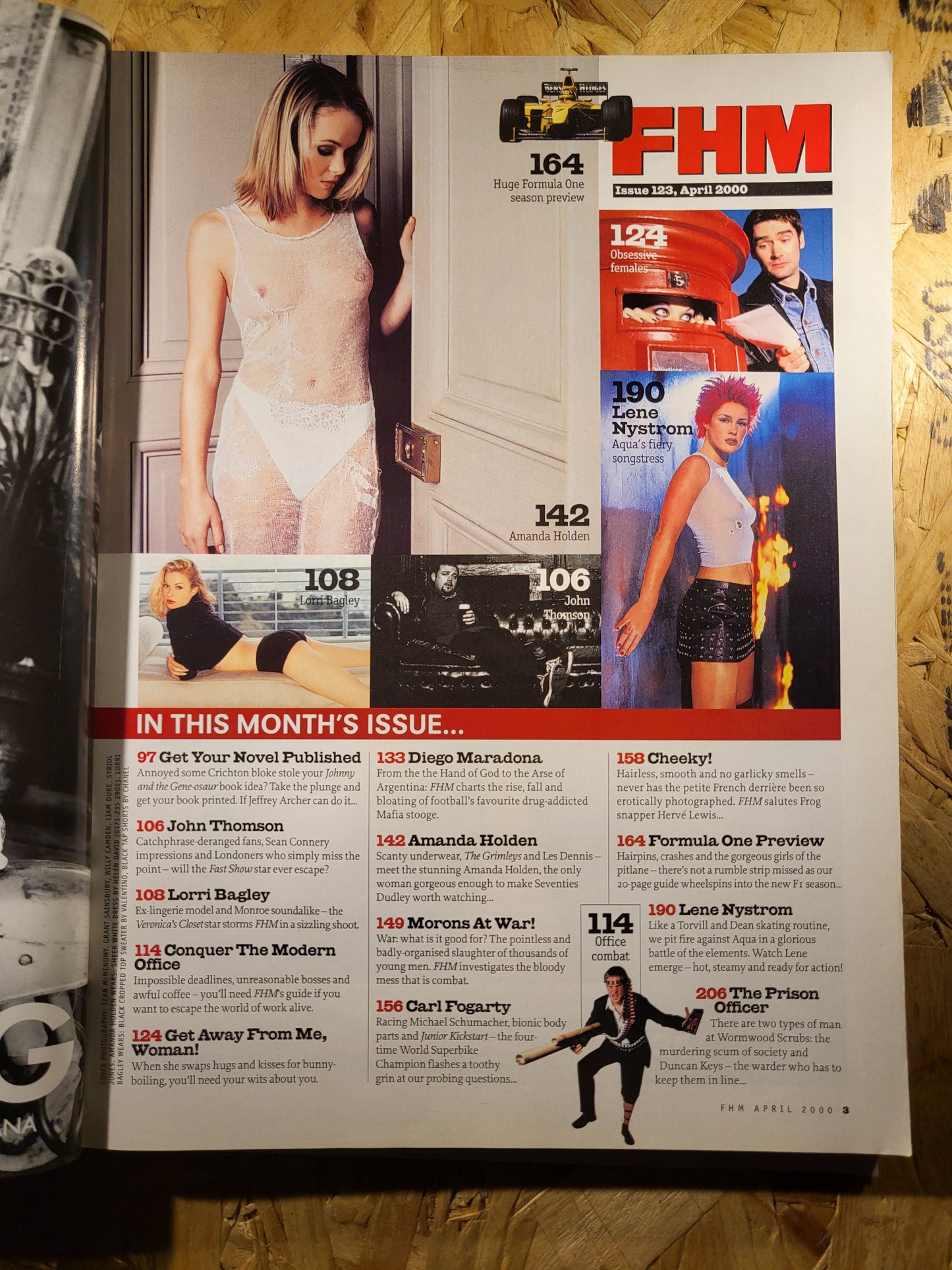FHM Magazine April 2000 (927) Lene Nystrom Lorri Bagley Amanda Holden