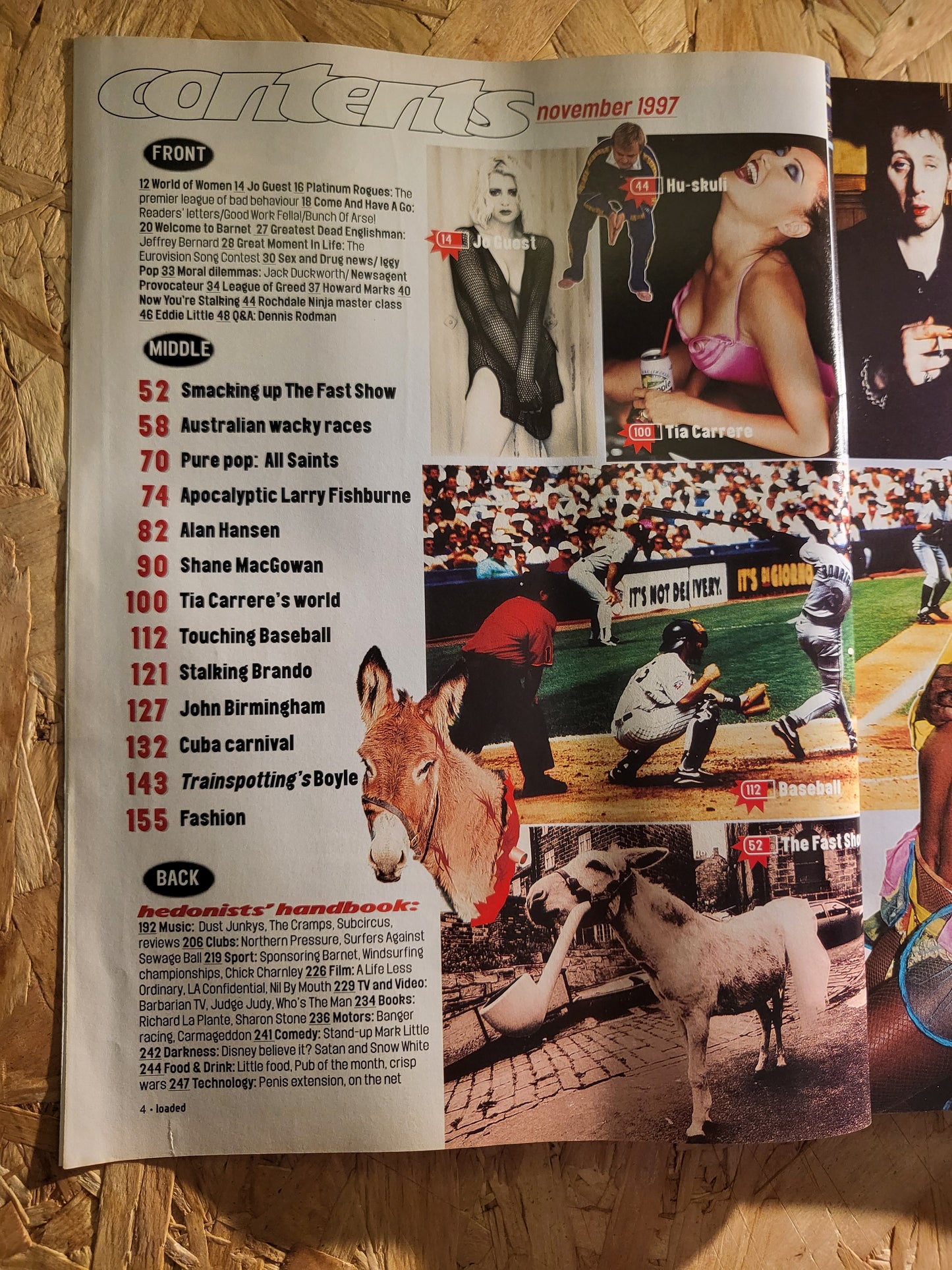 Loaded Magazine November 1997 (836) Jo Guest POSTER Tia Carrere