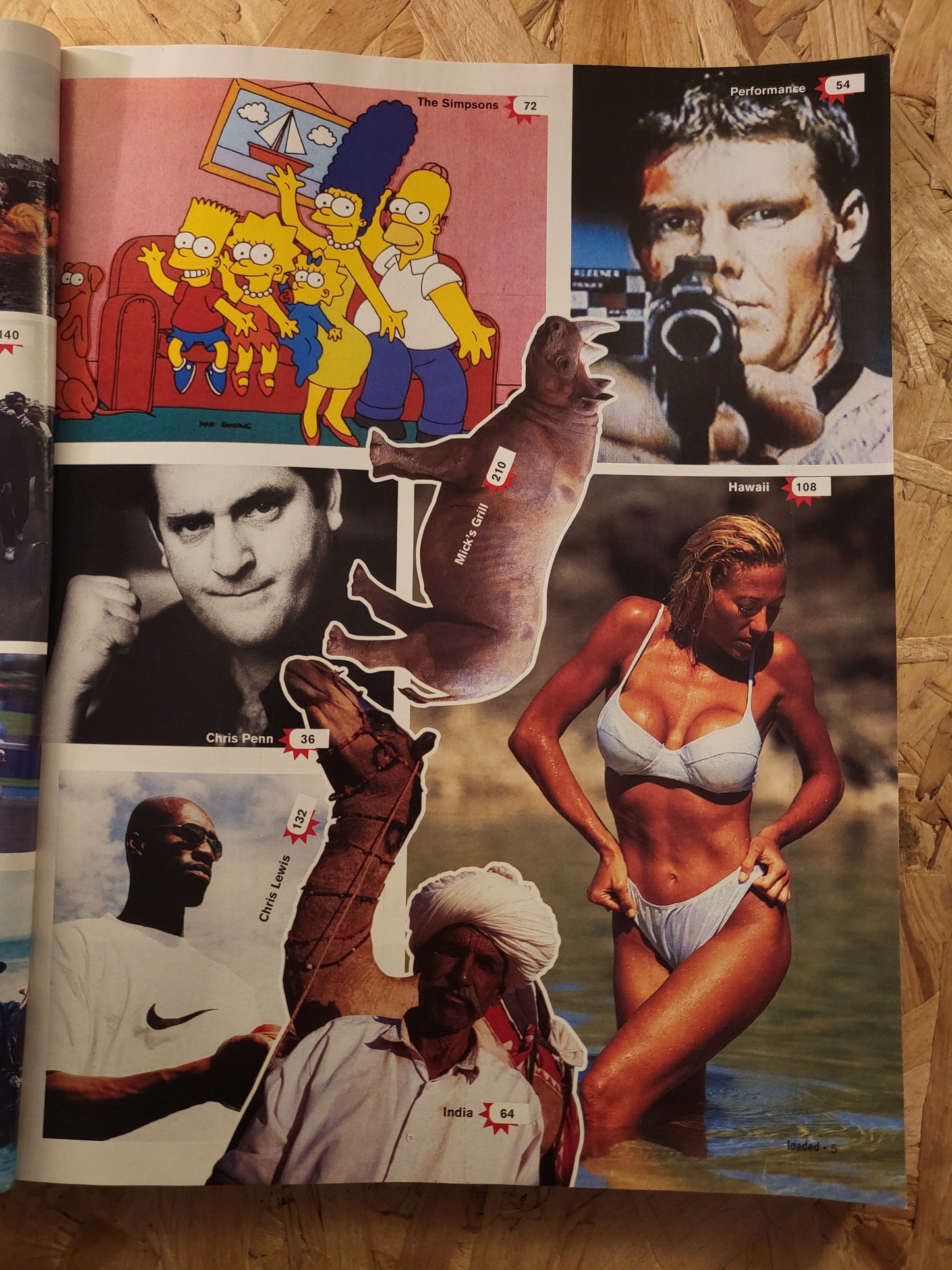 Loaded Magazine August 1996 (931) Joanne Guest The Simpsons Gina/Homer POSTER