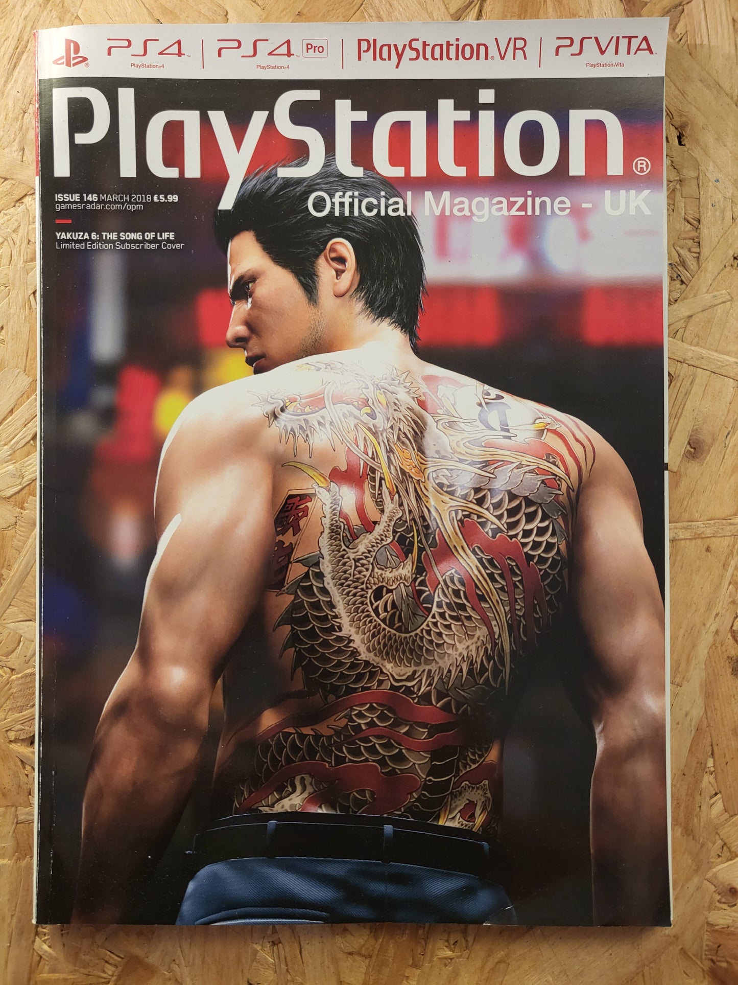PlayStation Official Magazine March 2018 UK 146 (936) Yakuza 6 God of War Jurassic World