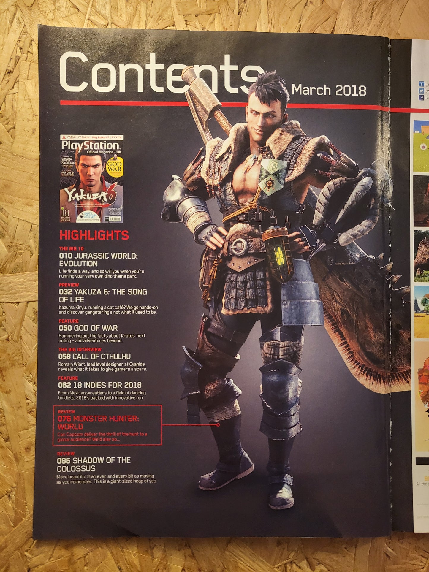 PlayStation Official Magazine March 2018 UK 146 (936) Yakuza 6 God of War Jurassic World
