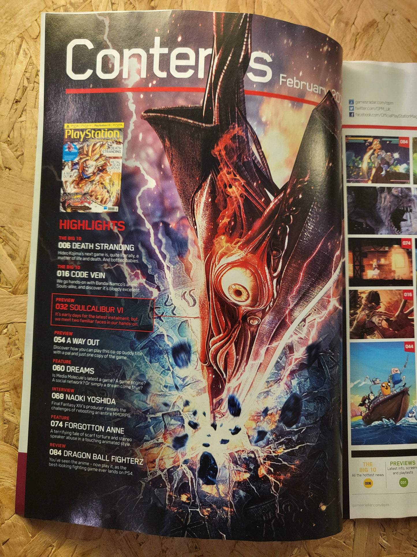 PlayStation Official Magazine February 2018 UK 145 (936) Dragon Ball FightersZ Code Vein