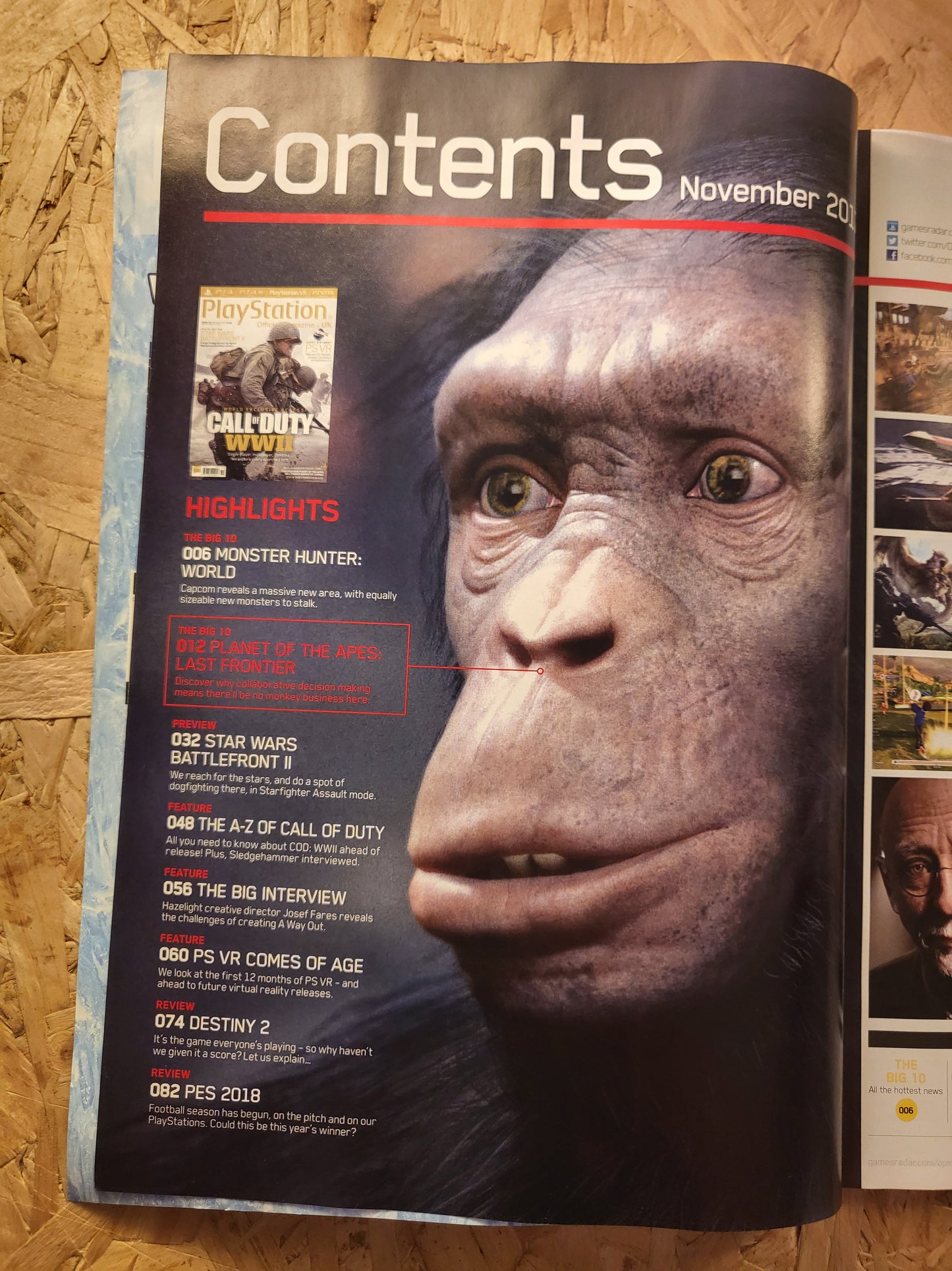 PlayStation Official Magazine November 2017 UK 141 (936) Call of Duty WWII Star Wars Battlefront