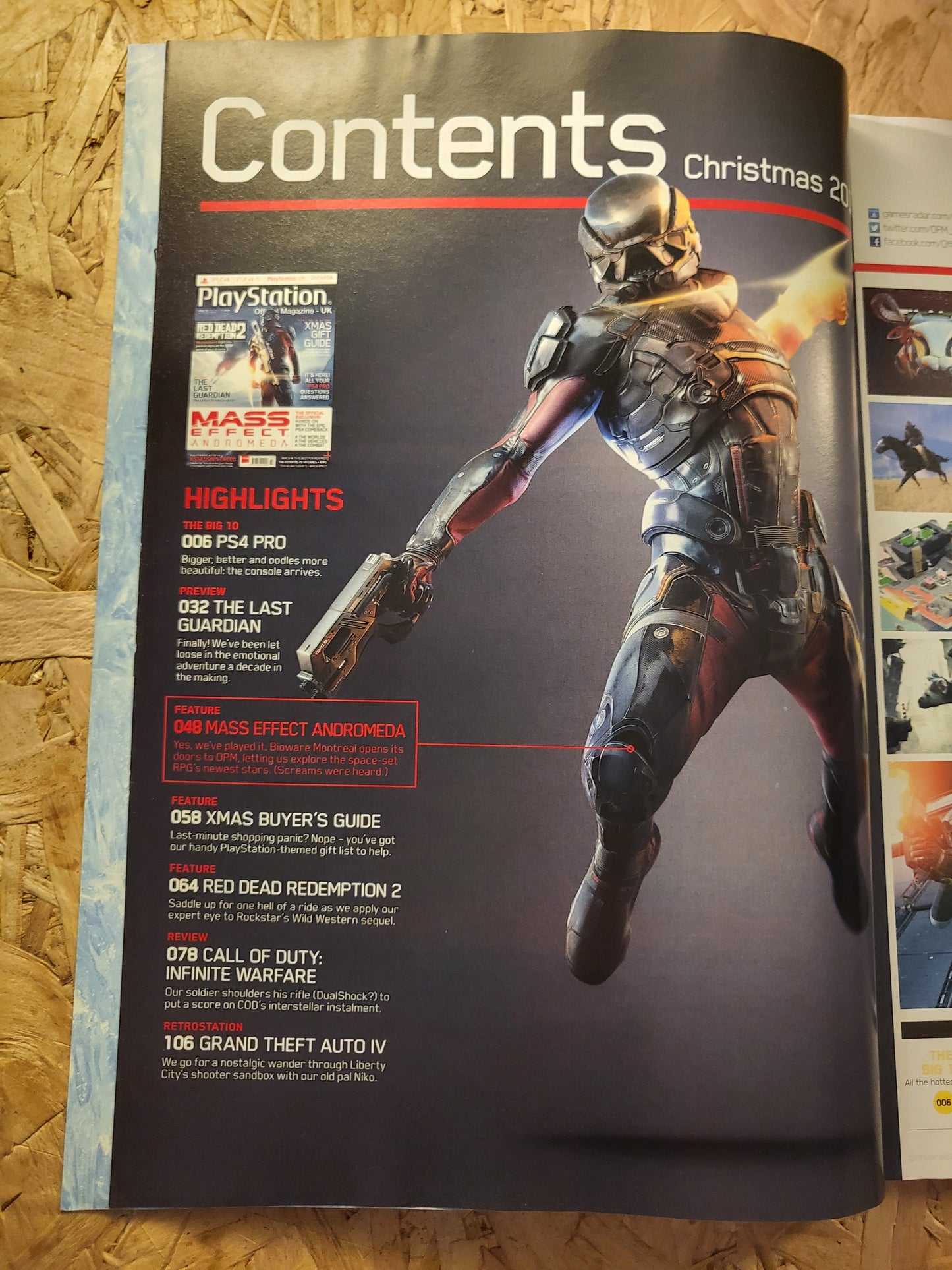 PlayStation Official Magazine Christmas 2016 UK 130 (936) Mass Effect The Last Guardian