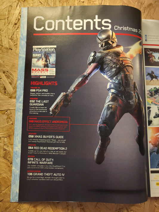 PlayStation Official Magazine Christmas 2016 UK 130 (936) Mass Effect The Last Guardian