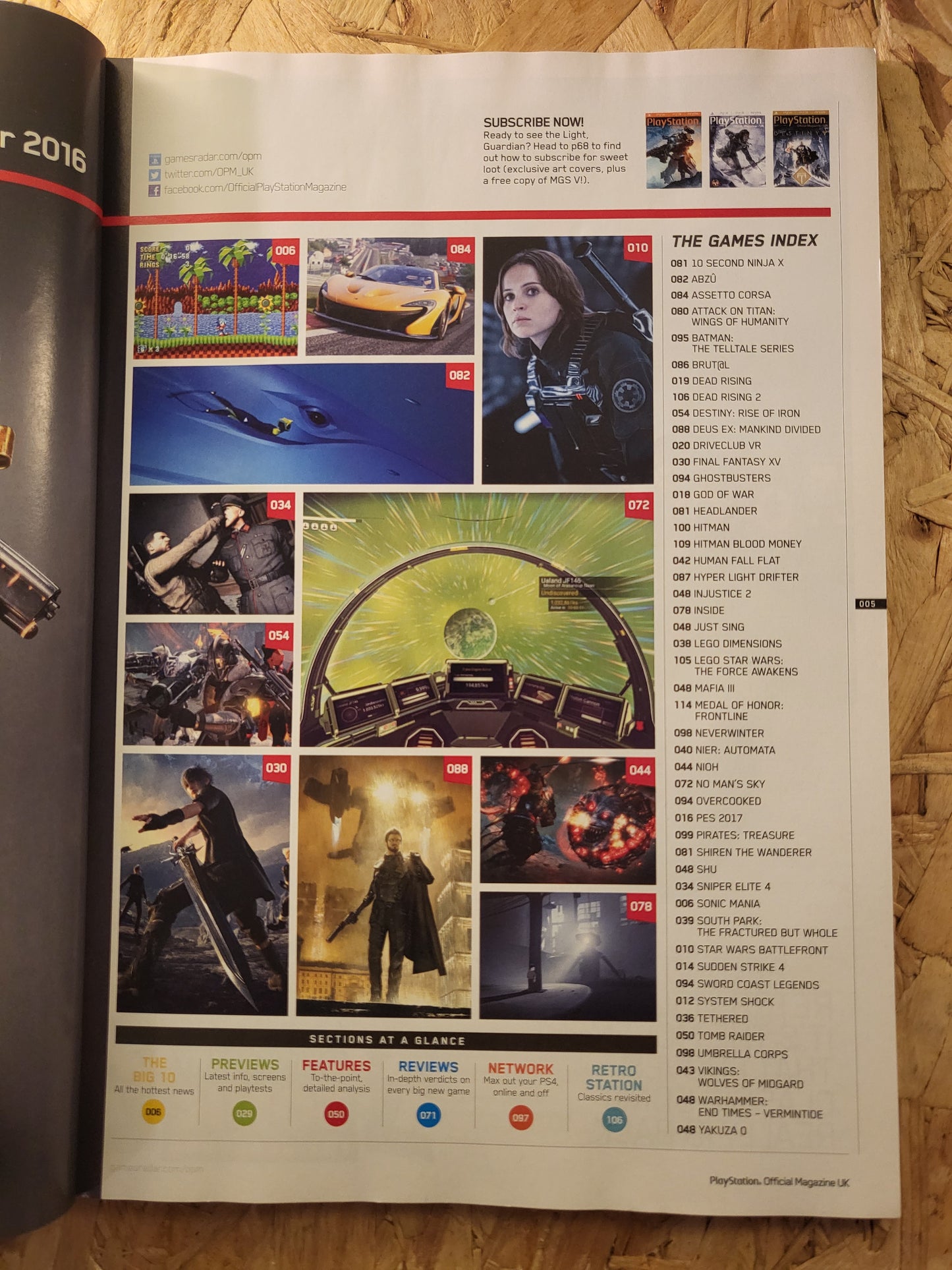 PlayStation Official Magazine October 2016 UK 127 (936) Destiny Sonic Mania Final Fantasy