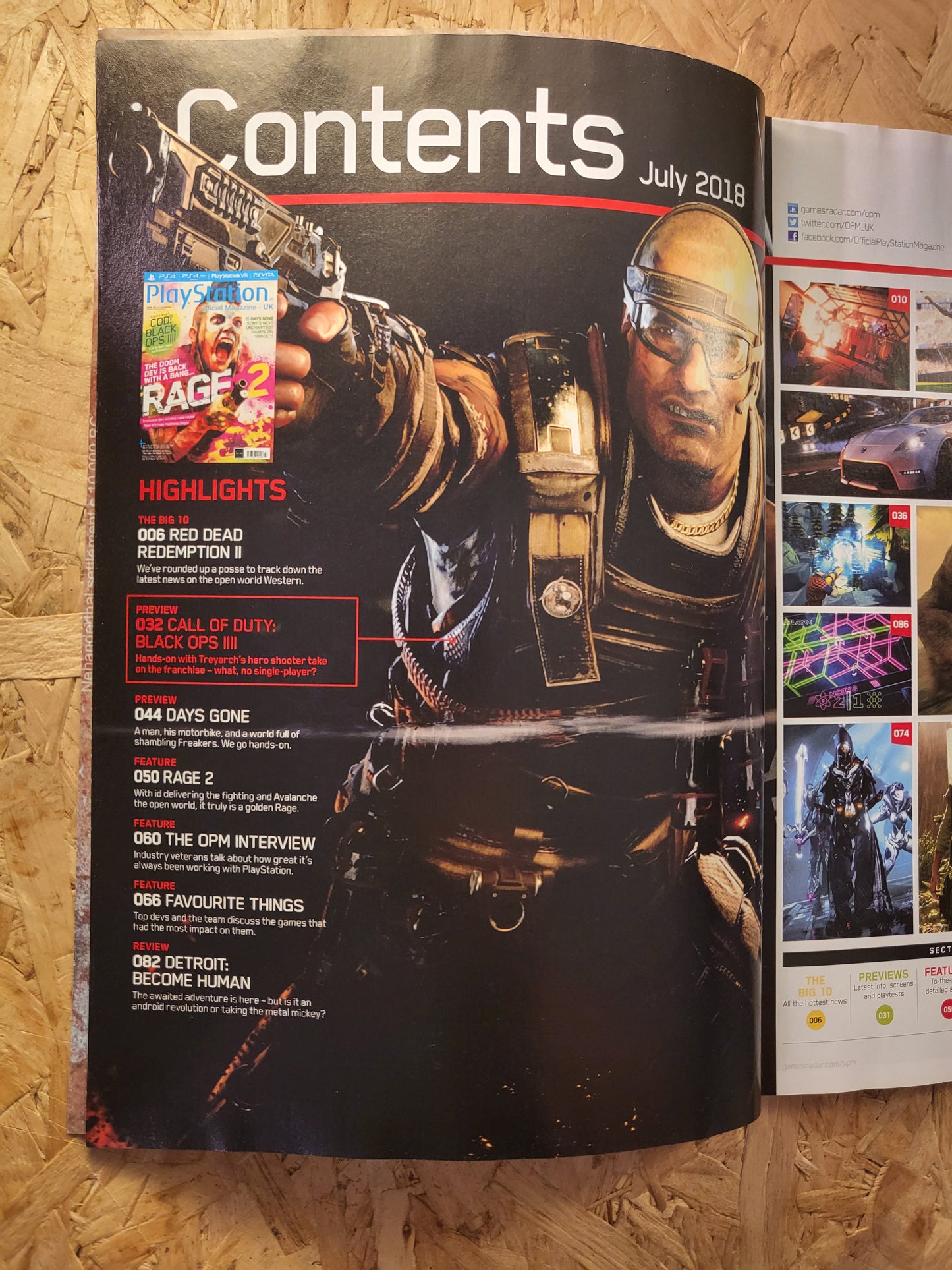 PlayStation Official Magazine July 2018 UK 150 (936) Rage 2 Days Gone Red Dead Redemption