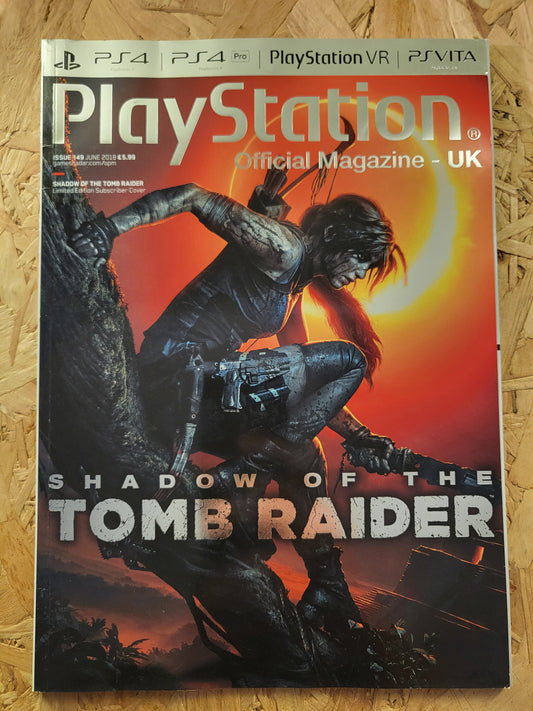 PlayStation Official Magazine June 2018 UK 149 (936) Tomb Raider Spider-Man Dark Souls