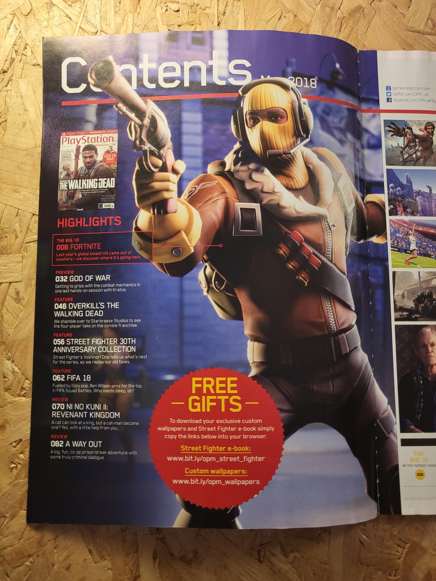 PlayStation Official Magazine May 2018 UK 148 (936) Overkill Fortnite God of War