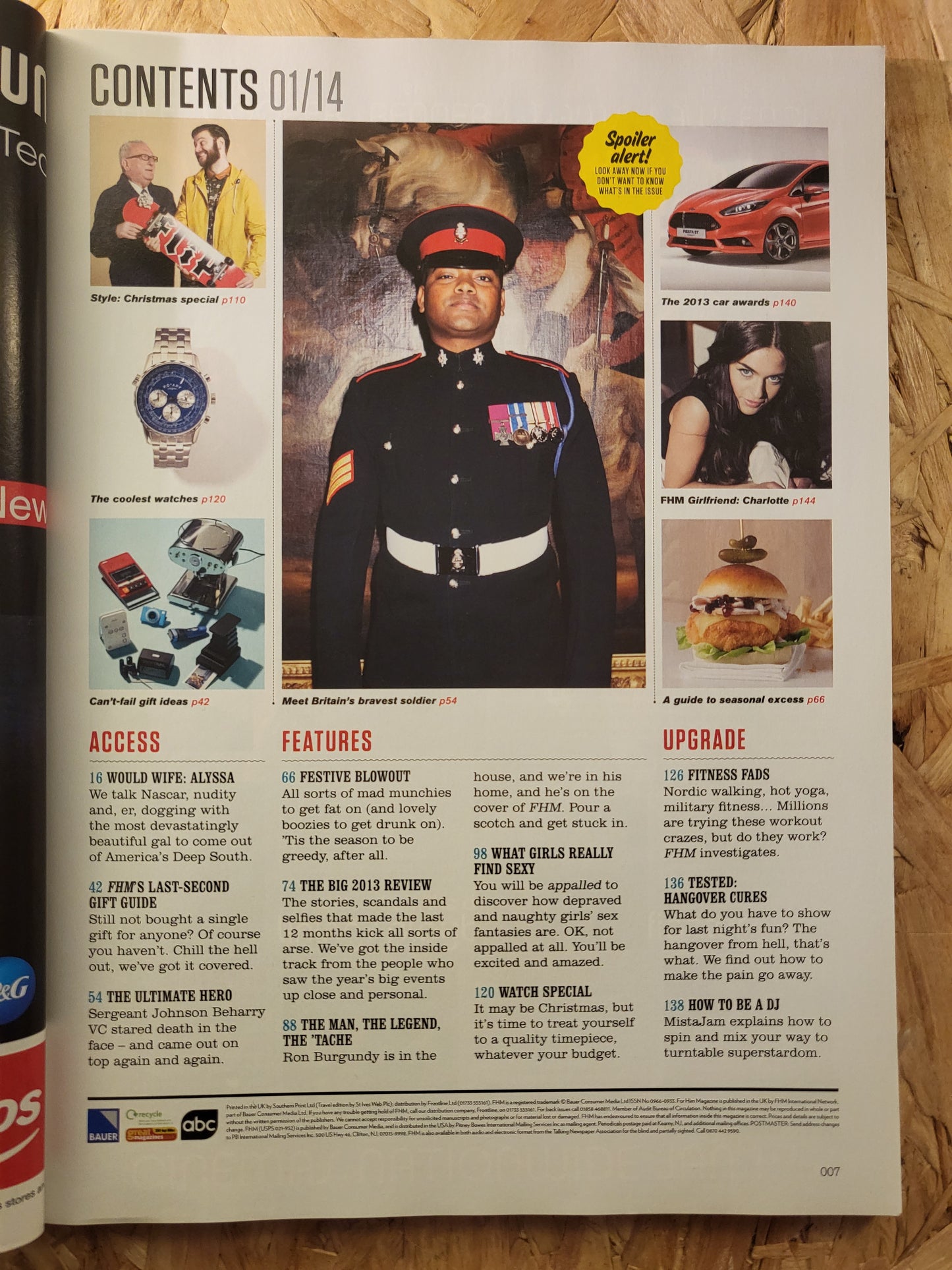 FHM Magazine January 2014 (937) Ron Burgundy Charlotte Fitness Fads