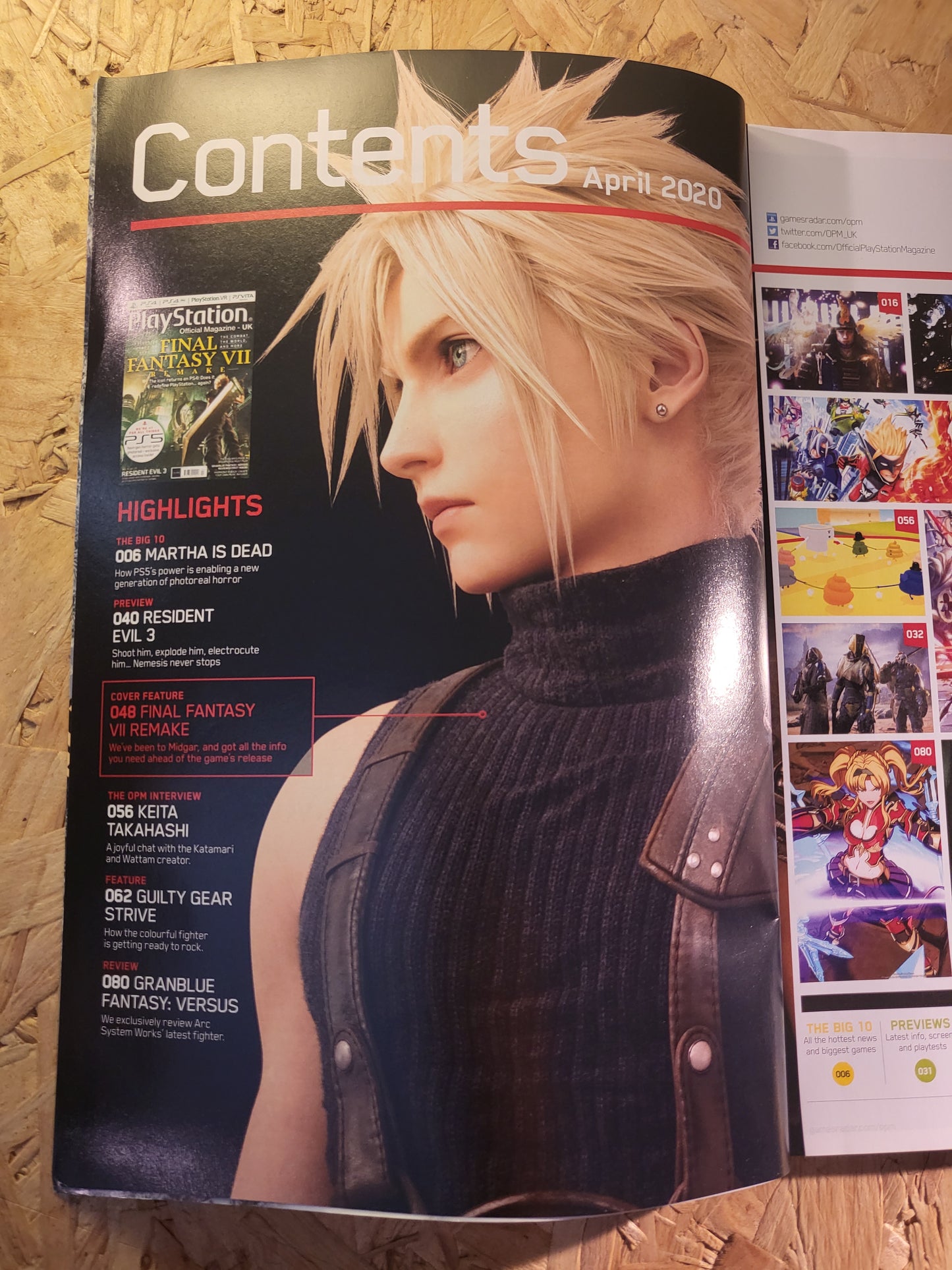 PlayStation Official Magazine April 2020 UK 173 (941) Final Fantasy Resident Evil