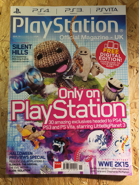 PlayStation Official Magazine November 2014 UK 102 (941) Silent Hills Resident Evil Slender