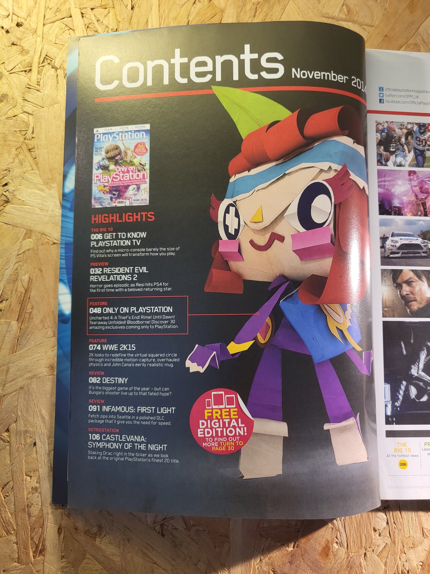 PlayStation Official Magazine November 2014 UK 102 (941) Silent Hills Resident Evil Slender