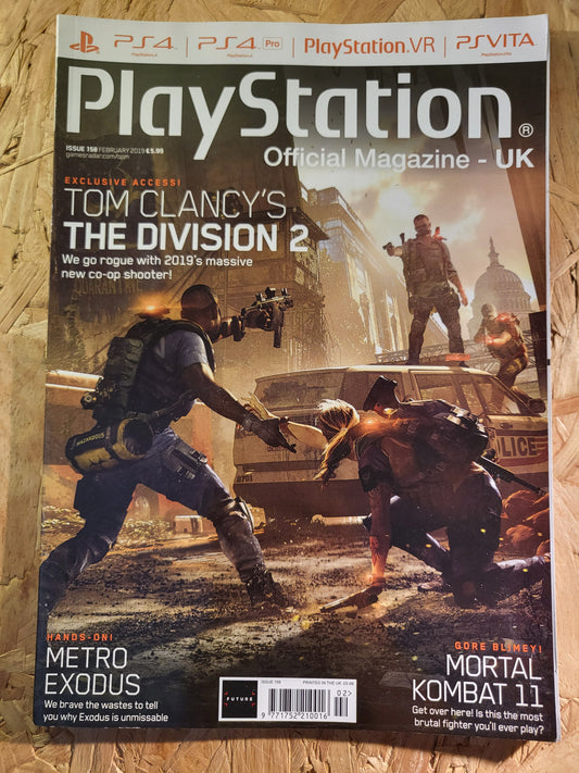 PlayStation Official Magazine February 2019 UK 158 (941) Tom Clancy The Division Metro Exodus