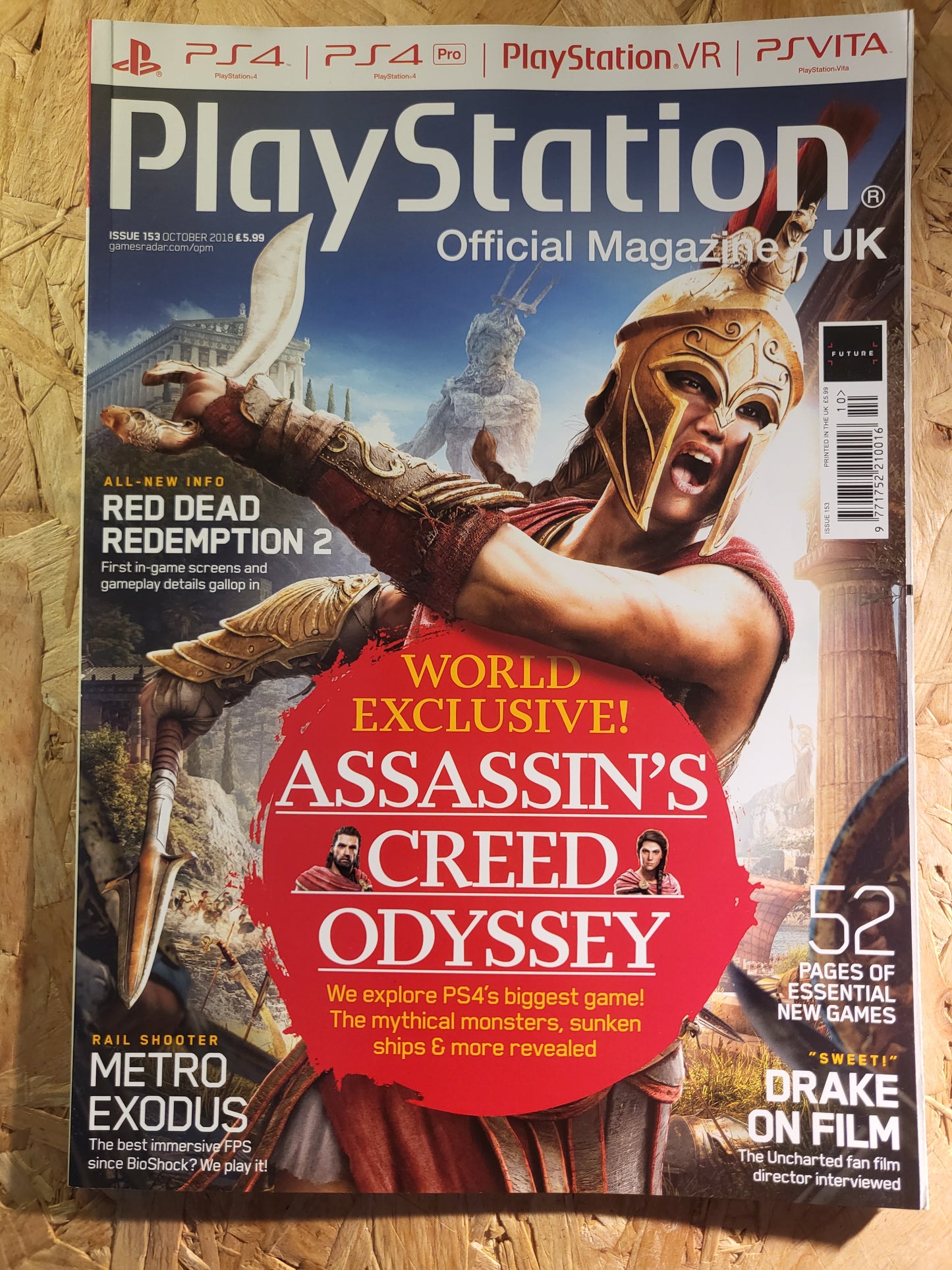 PlayStation Official Magazine October 2018 UK 153 (941) Assassins Creed Red Dead Redemption