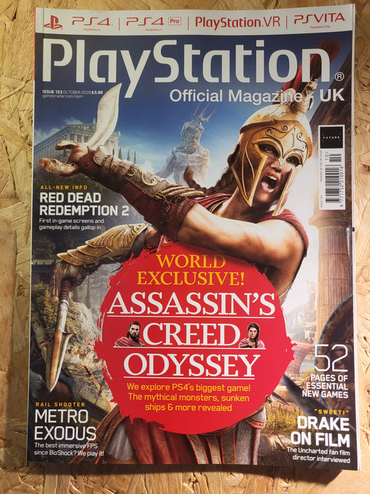PlayStation Official Magazine October 2018 UK 153 (941) Assassins Creed Red Dead Redemption