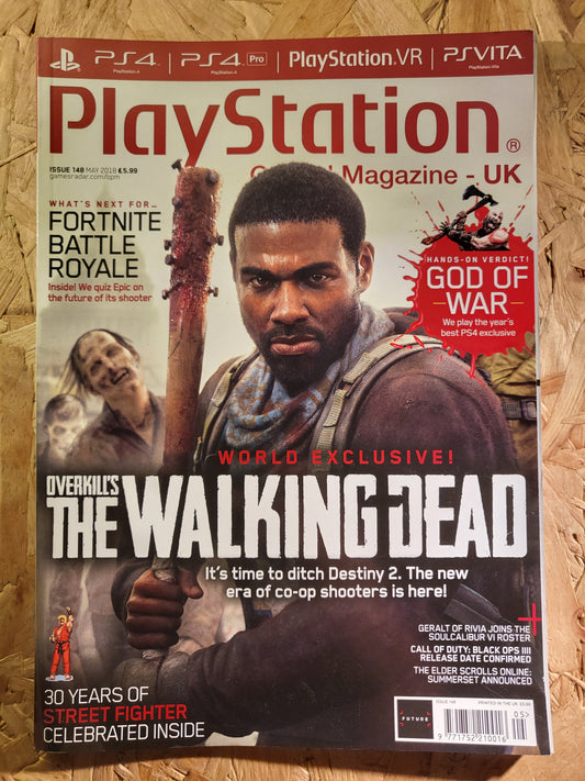 PlayStation Official Magazine May 2018 UK 148 (942) The Walking Dead God of War Fortnite