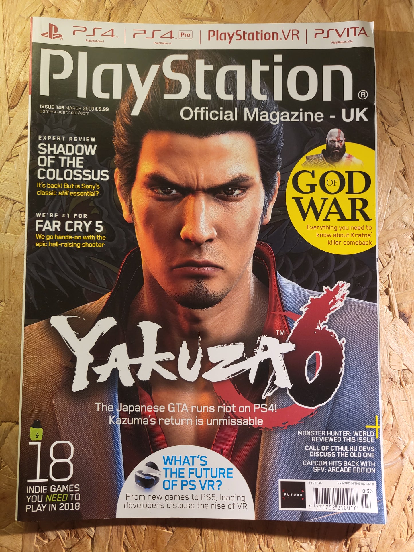 PlayStation Official Magazine March 2018 UK 146 (942) Yakuza God of War Far Cry