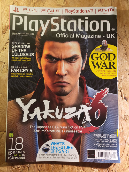 PlayStation Official Magazine March 2018 UK 146 (942) Yakuza God of War Far Cry
