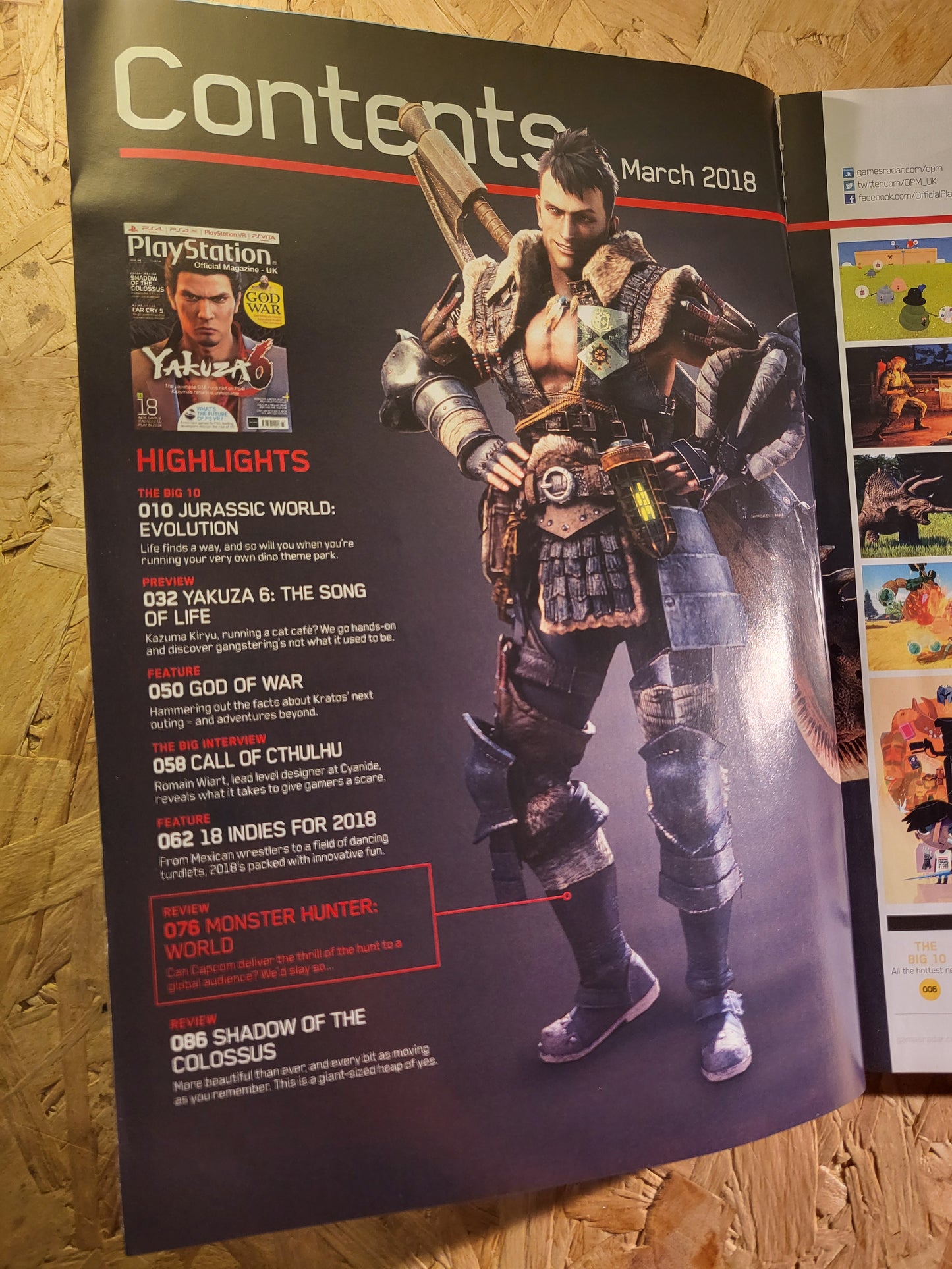 PlayStation Official Magazine March 2018 UK 146 (942) Yakuza God of War Far Cry