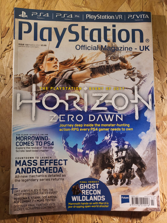 PlayStation Official Magazine March 2017 UK 133 (942) Horizon Zero Dawn Mass Effect