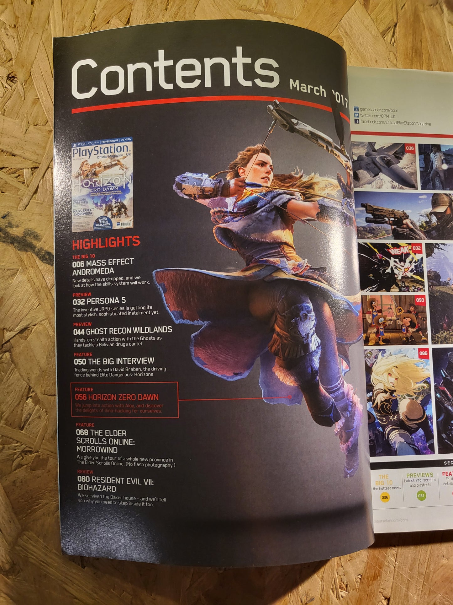 PlayStation Official Magazine March 2017 UK 133 (942) Horizon Zero Dawn Mass Effect