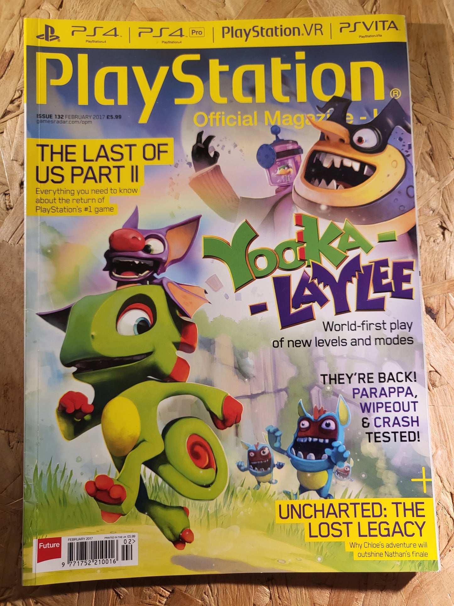 PlayStation Official Magazine February 2017 UK 132 (942) Yooka-Laylee The Last of US