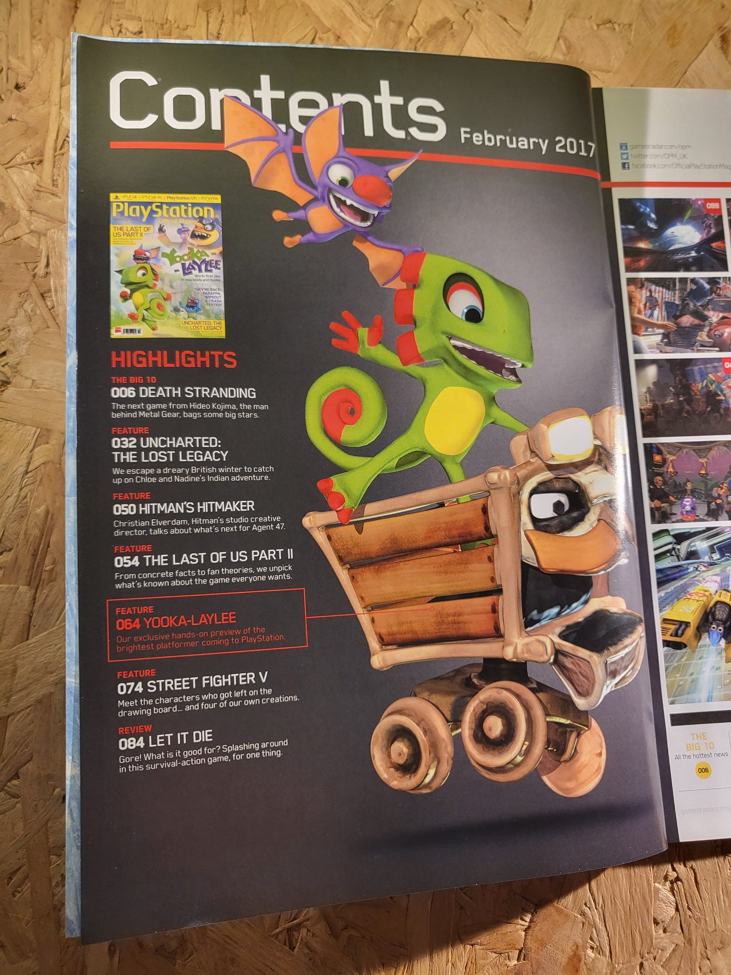 PlayStation Official Magazine February 2017 UK 132 (942) Yooka-Laylee The Last of US