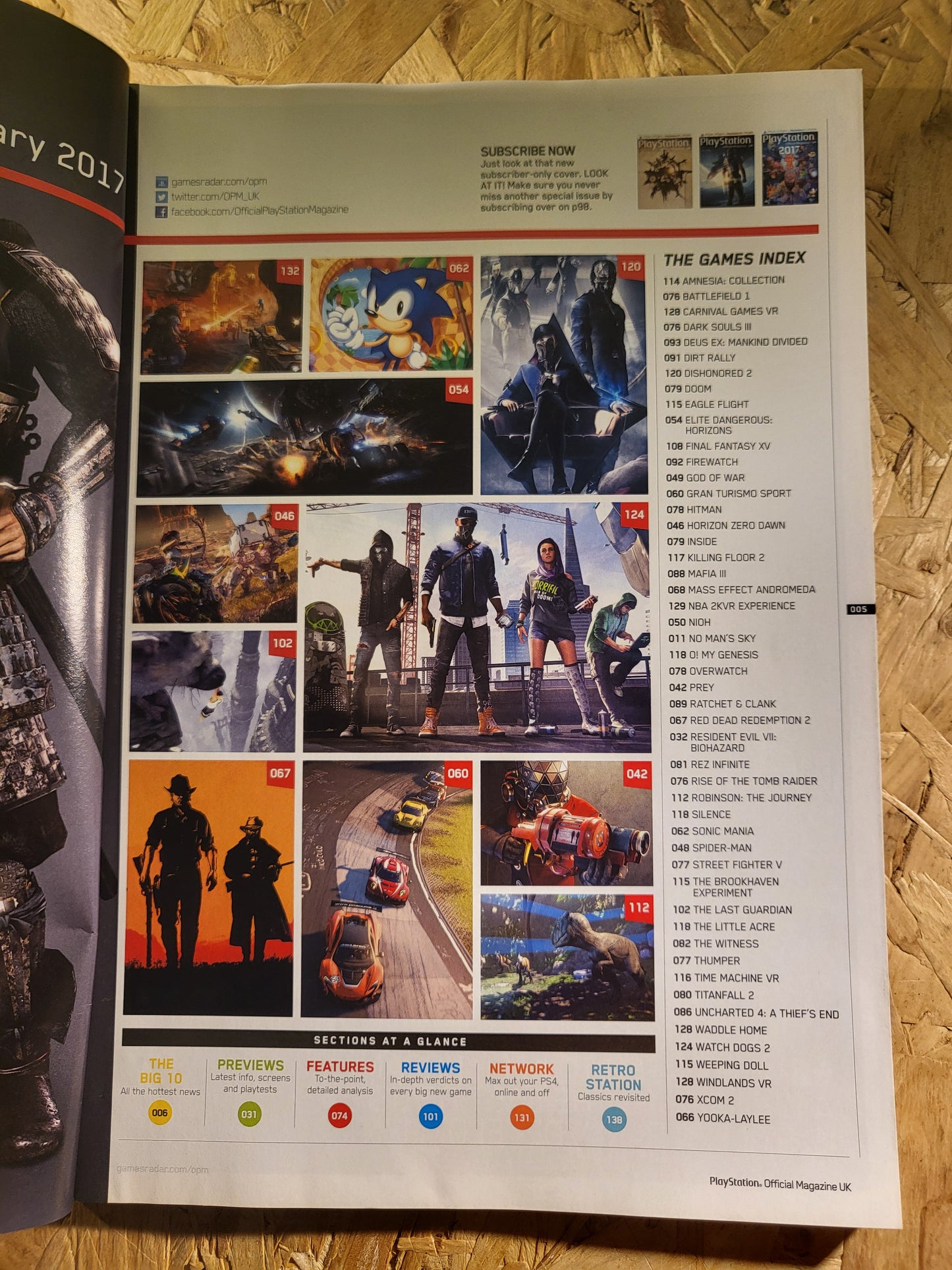 PlayStation Official Magazine January 2017 UK 131 (942) Resident Evil Last Guardian Dishonored