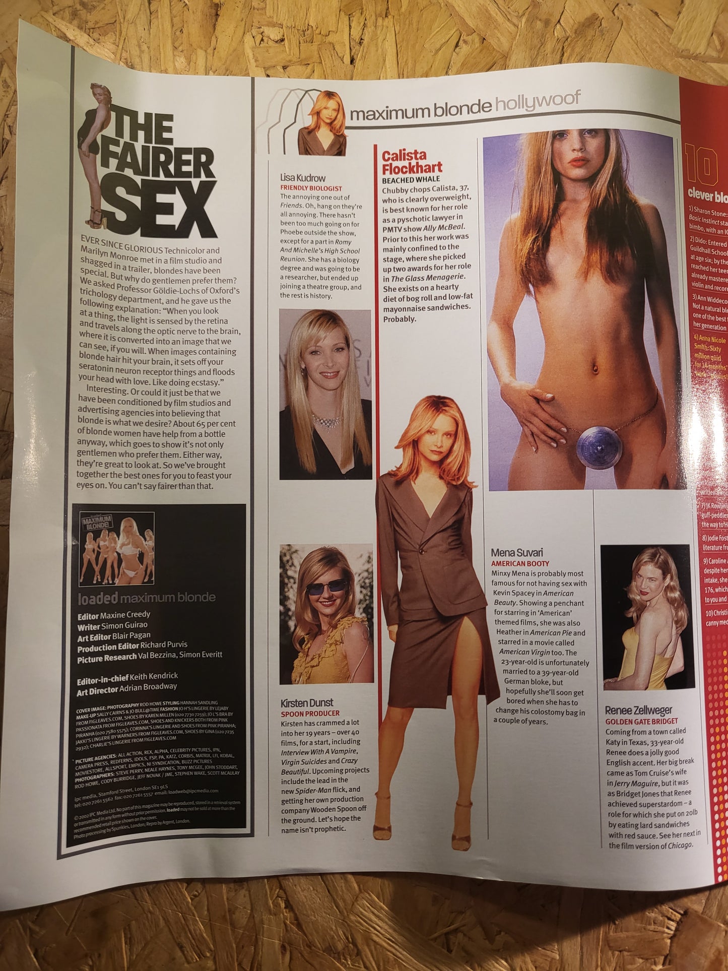 Loaded Magazine Maximum Blonde Supplement (BB002) Madonna Calista Flockhary