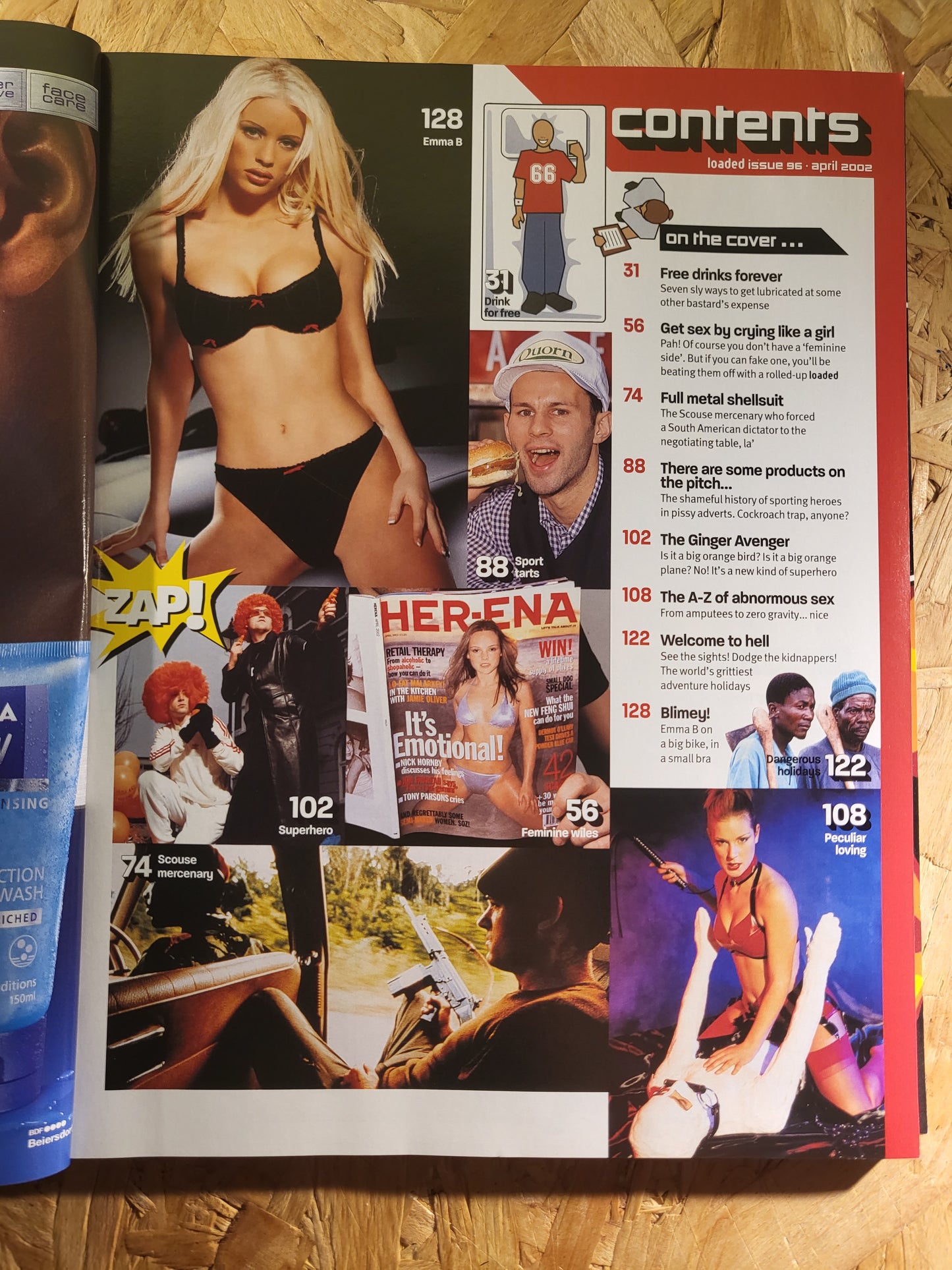 Loaded Magazine April 2002 (943) Emma B Victoria Pratt Bill Bailey
