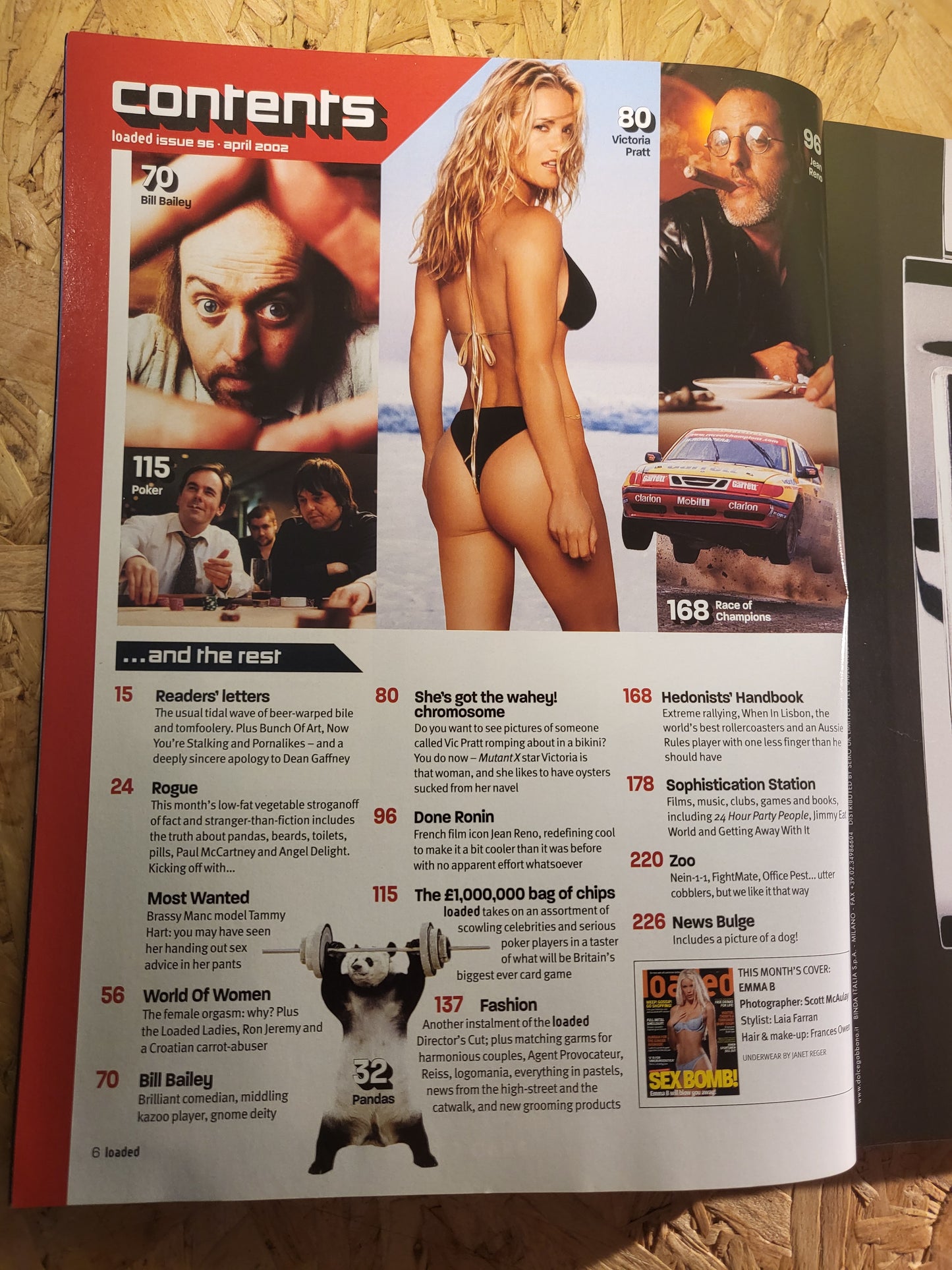 Loaded Magazine April 2002 (943) Emma B Victoria Pratt Bill Bailey
