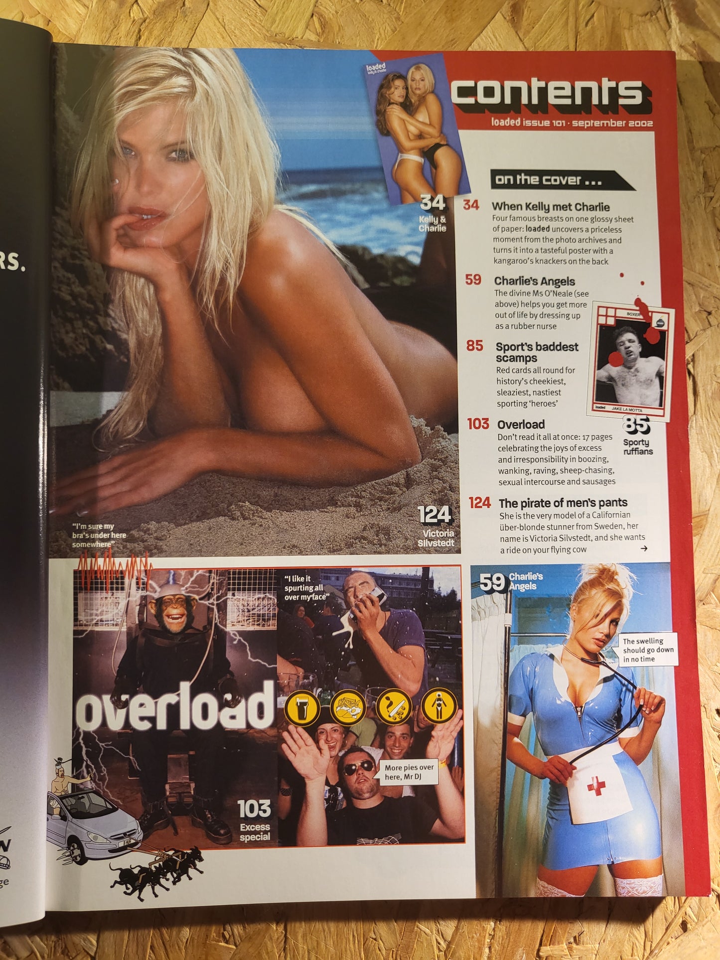 Loaded Magazine September 2002 (944) KELLY BROOK POSTER Victoria Silvstedt