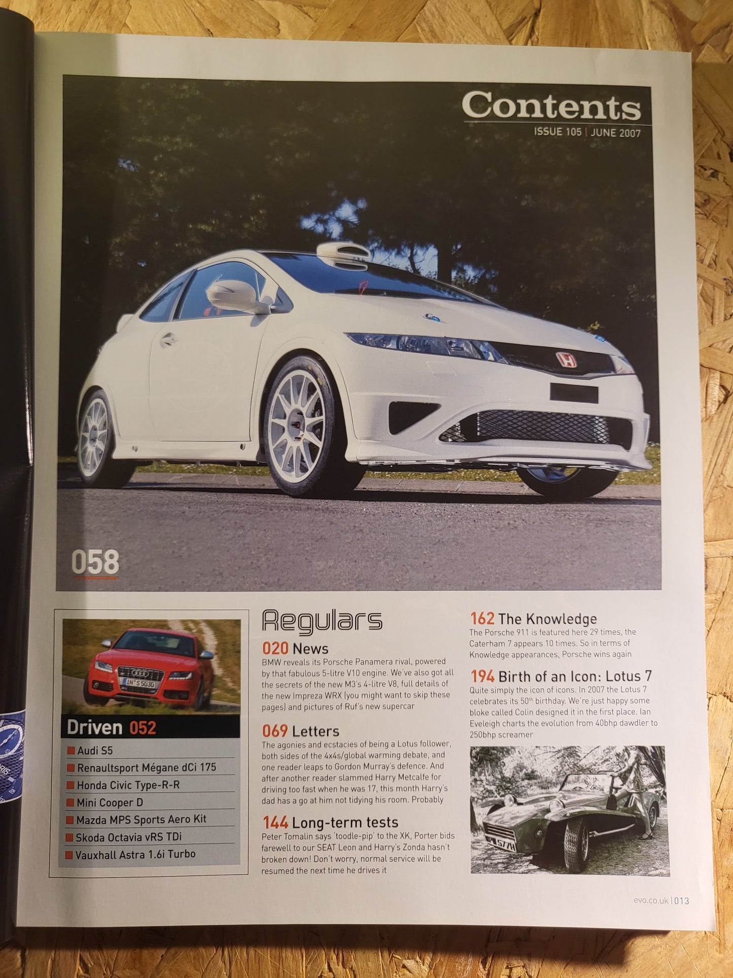 EVO Magazine June 2007 #105 (945) Jaguar XJ13 RS4 Avant Clio R27 Road & Track Car of the Year