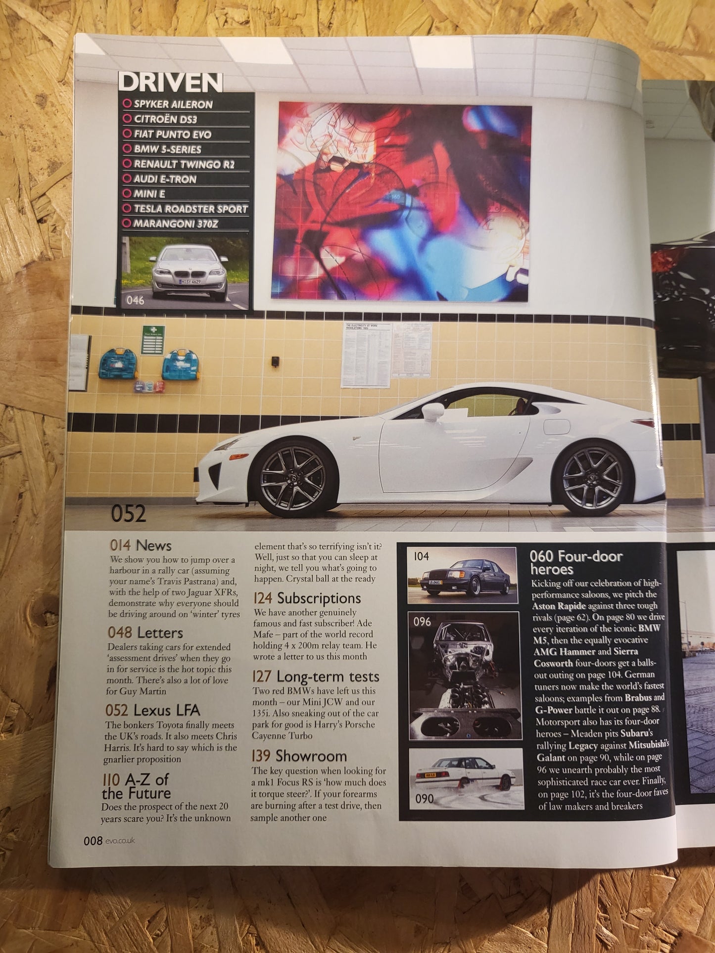 EVO Magazine March 2010 #141 (945) Spyker Aileron Audi E-Tron Tesla Roadster