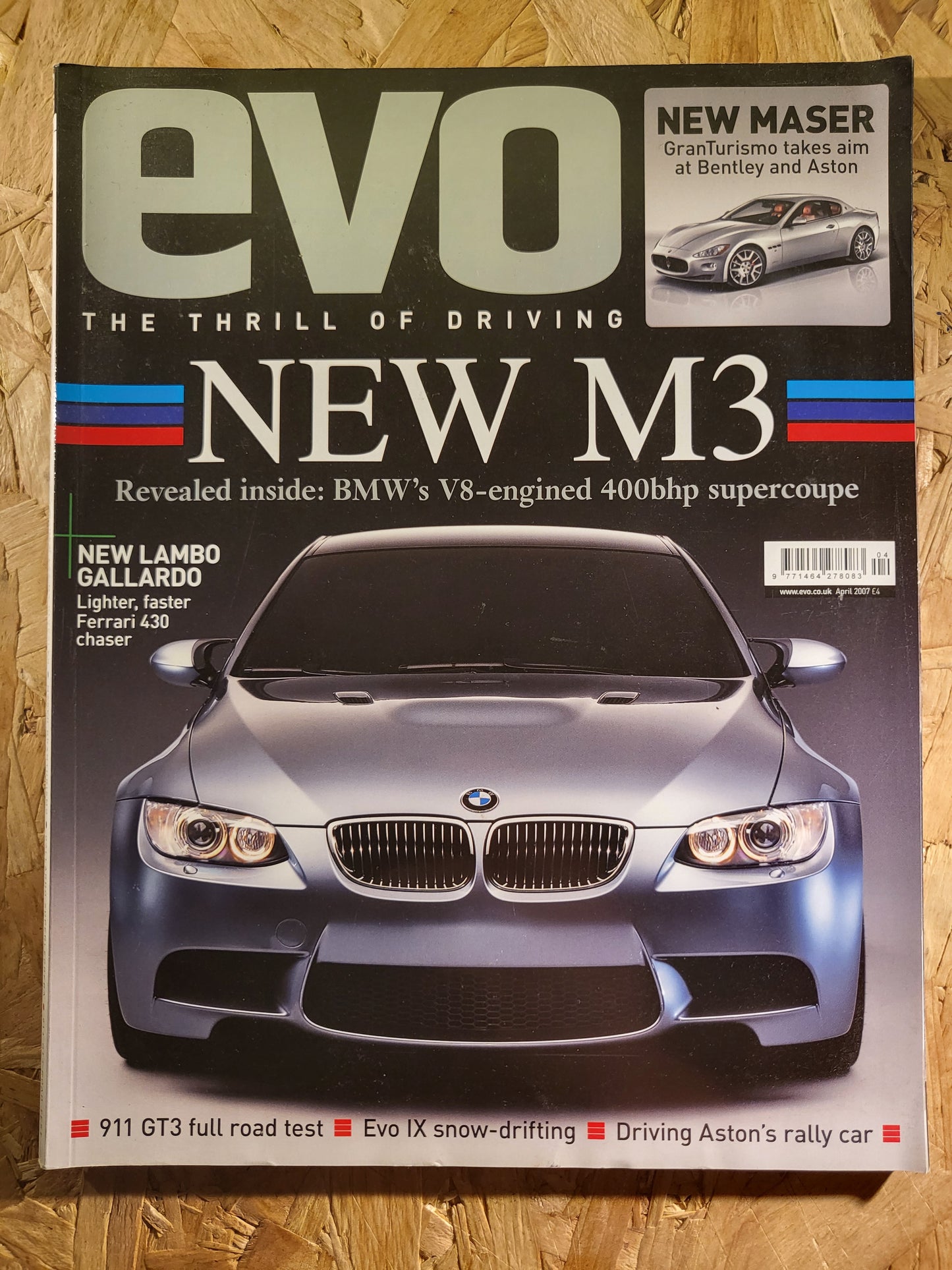 EVO Magazine April 2007 #103 (945) Maserati Granturismo BMW M3 Lamborghini Superleggera