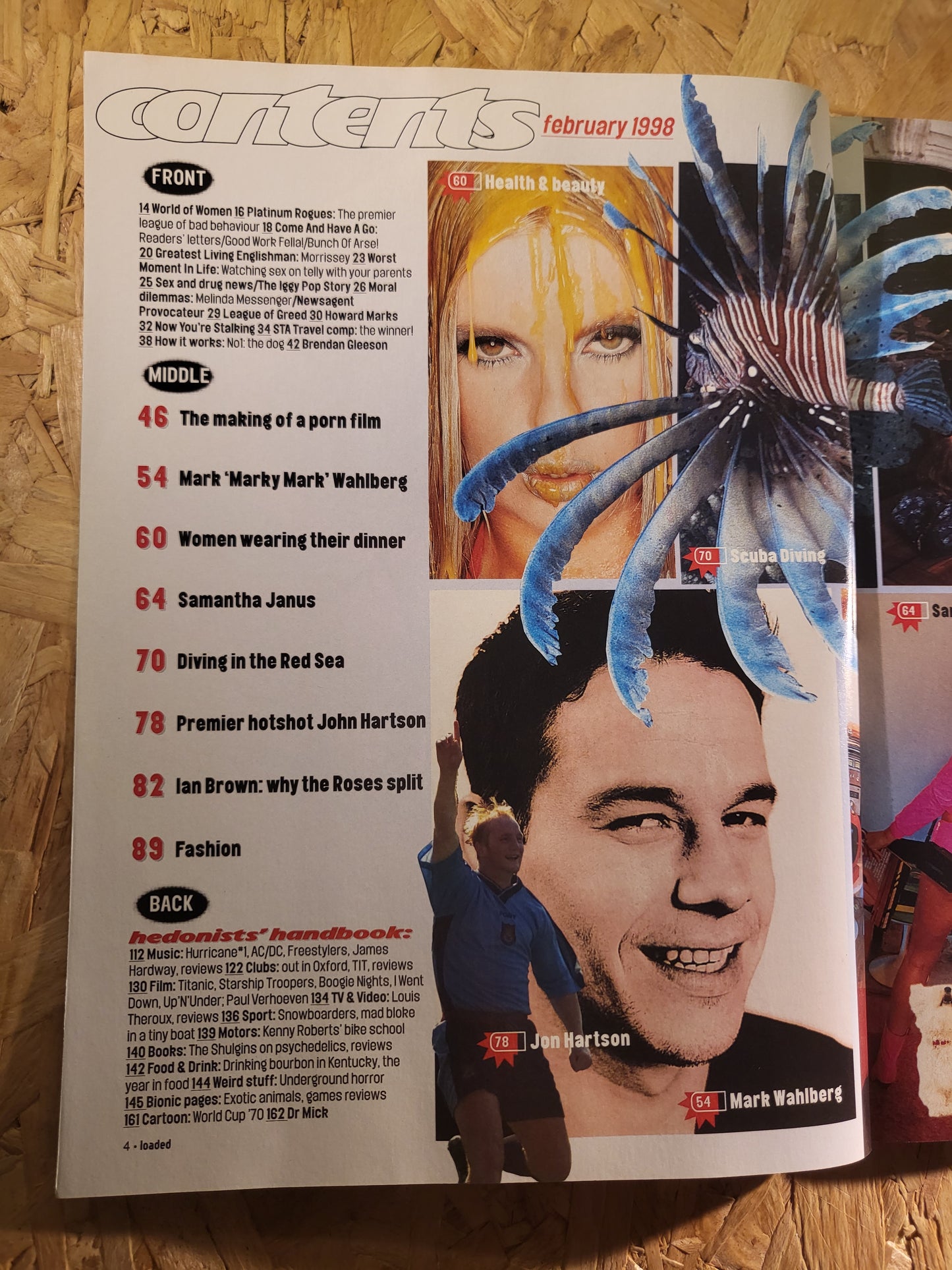 Loaded Magazine February 1998 (947) Samantha Janus Ian Brown POSTER