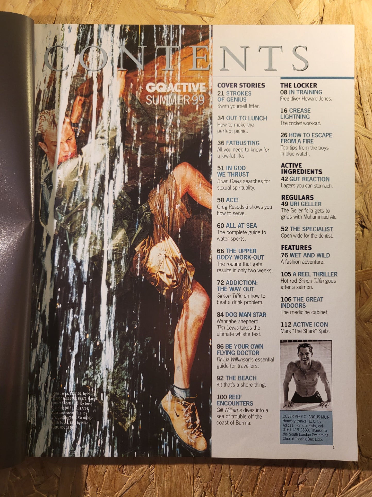 GQ Active Magazine Summer 1999 (948) Angus Mier Greg Rusedski Uri Geller