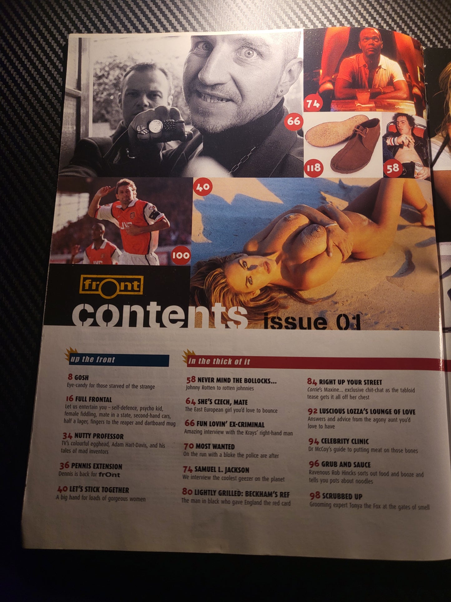 Front Magazine November 1998 Issue 1 (Rare)(967) TRACEY SHAW POSTER